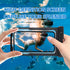 2 Pack Waterproof Phone Pouch, IPX8 Underwater Case for iPhone 15 14 13 Pro Max Samsung, Blue + Blue