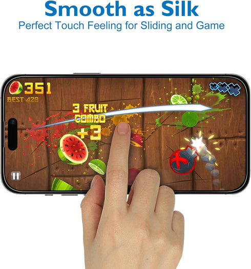 Mothca Matte Glass Screen Protector for iPhone 14 Pro Max, Anti-Glare & Anti-Fingerprint, Case Friendly