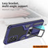 LMDAMZ Heavy Duty Military Grade Shockproof Kickstand Case for Samsung Galaxy A52(5G) (Blue), Double Protection (TPU+PC)