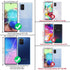 TJS Phone Case Compatible with Samsung Galaxy A71 5G/A91/M80s (Not Fit A71 4G/Verizon A71 5G UW), Teal, with Tempered