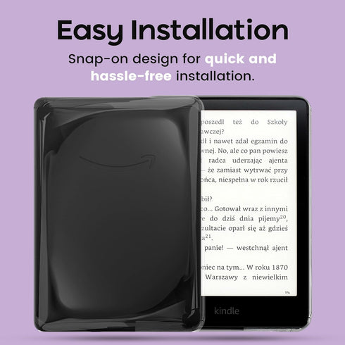 Strapsicle Clear Case for Kindle 10th Generation (2019), Transparent Silicone Protector Cover for Enhanced Protection