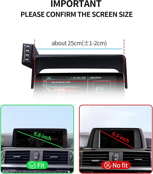 MaserWeller 2014-2021 2 2012-2018 3 2014-2020 4 8.8-Inch 360 Car Phone Holder for BMW Series / BMW Series / BMW Series