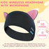 Joythink Kids Bluetooth Headband Headphones, Sleep Mask Wireless Earphones, Adjustable Sports Headset for Girls Boys,