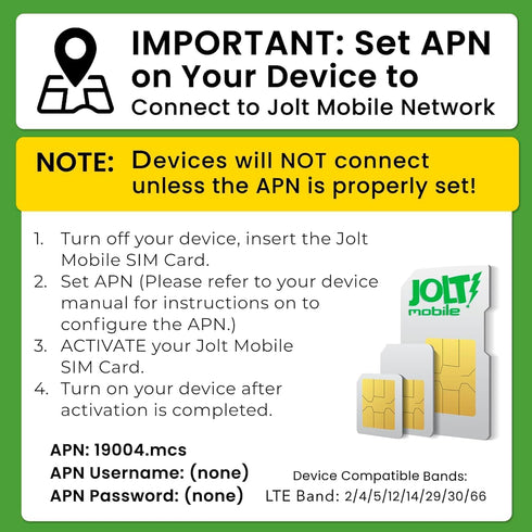 Jolt Mobile 3 1 (1 30 Starter kit - Data SIM Card for Camera, GPS trackers, Routers, Tablet & IoT Devices - in Sim Kit