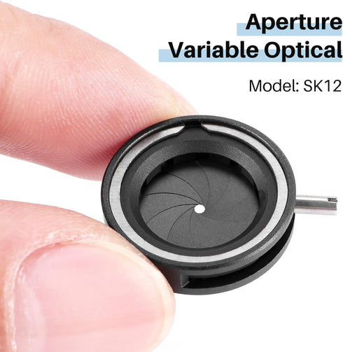 Luejnbogty SK12, 500042571A4 Manual Aperture Adjustable Mechanical Iris Diaphragm Iris Diaphragm for Digital Camera