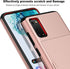 Jiunai Galaxy S20 Case, Wallet Case with Credit Card Holder, Dual Layer Rubber Cover for Samsung Galaxy S20