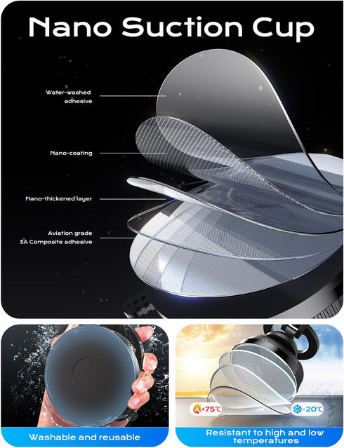 XO Simple is Beauty 360 iPhone16/15/14/13/12 Car Phone Holder for Magsafe,Ultra Magnetic and Strong Suction Adjustable