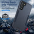Samsung Galaxy S21 Heavy-Duty Case with HD Screen Protector, Rugged Shockproof, Military Grade Drop Tested, Blue.