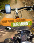 Bike & Motorcycle Phone Mount for iPhone 14 Pro (13, 12, SE, Plus/Max), Galaxy S22 or Any Cell Phone - Universal