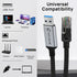 5 3.0 RJ45 10 11 USB to Ethernet Cable FT, USB A to Male Nylon Adapters, Gigabit Directly Connected, Compatible