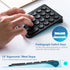 SANWA Bluetooth Numeric Keypad, Rechargeable Wireless Ten Key Number Pad, Portable & Slim for Laptop