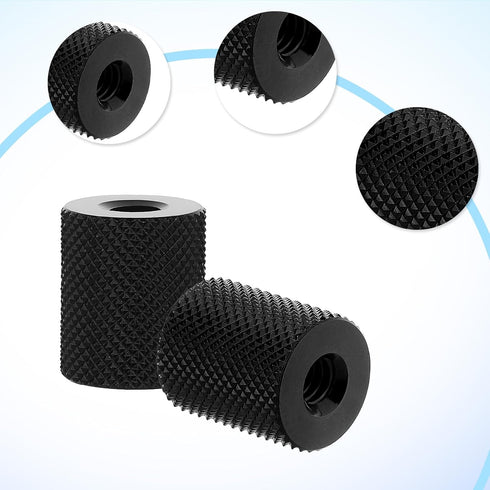 Vin Beauty 4 1/4 1/4 1/4-20 Pcs Double Female Thread Tripod Cylinder Adapter Screw to with Center Thread Photography