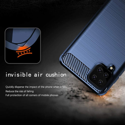 Osophter for Galaxy A22 4G Case - Shock-Absorption Flexible TPU Rubber Protective Cover with Screen Protector