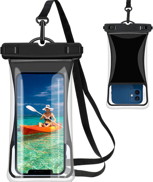 7.0" Universal Waterproof Phone Pouch, Floating Cellphone Dry Bag Case with Lanyard, IPX8 Waterproof for iPhone