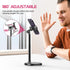 ULANZI Cell Phone Stand Mount for Desk, Vijim HP004 Adjustable Height & Angle Phone Holder, 360 Degree Rotating Desktop