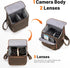 Cwatcun Small Camera Bag Compact Canvas Camera Messenger Bag, Digital Camera Shoulder Case, Travel Photography Bag
