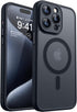 CANSHN Magnetic Case for iPhone 15 Pro, Translucent Matte Shockproof Protective Cover with Full Camera Protection