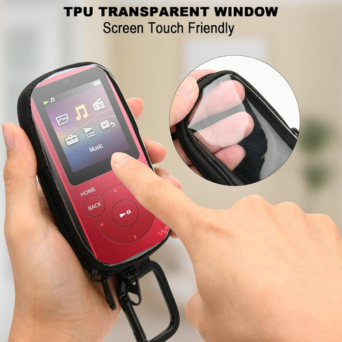 TXEsign MP3 NWE394 MP3 MP3 (4.33'' 1.96'' 0.78'') Player Case Storage Bag Compatible with Sony Player, Carry Case