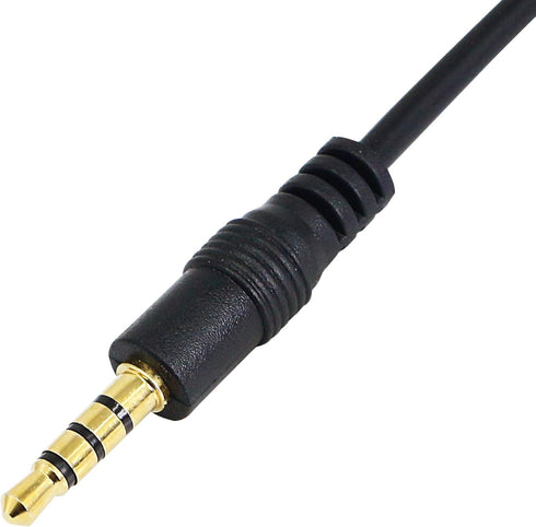 SinLoon RJ9 to 3.5mm Telephone Adapter Cable, Female RJ9 Headset to Male 3.5mm Cell Phone Adapter for Smartphones