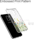 Unov Clear Case for Galaxy S9 Plus, Slim Soft TPU Floral Pattern Protective Back Cover (Flower Bouquet)