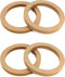 QWORK Wooden Speaker Spacer Rings, 4 Pcs 6.5" Car MDF Speaker Ring for 6.5 Inch Speakers