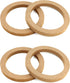 QWORK Wooden Speaker Spacer Rings, 4 Pcs 6.5" Car MDF Speaker Ring for 6.5 Inch Speakers