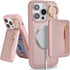 iPhone 15 Pro Max Case Wallet with Card Holder, Detachable 2-in-1, MagSafe Compatible for Women & Men - Pink