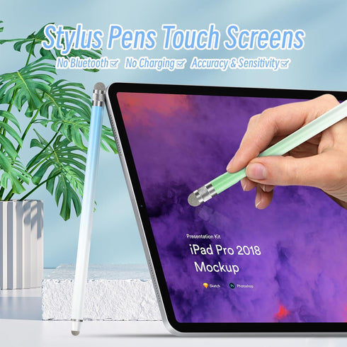 Stylus Pens for Touch Screens (5 Pcs), High Precision Fiber Tips Stylus Pen for iPad Compatible with