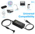 HOUHUI 24V 4A Power Supply Adapter, AC 100-240V to DC 24 Volt 4 Amp for LED Strip Light, CCTV Camera