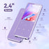 AGPTEK 64GB MP3 M3 2.4 inch 128GB(Purple) Player with Bluetooth, Music Player with Speaker and FM Radio, Touch Buttons