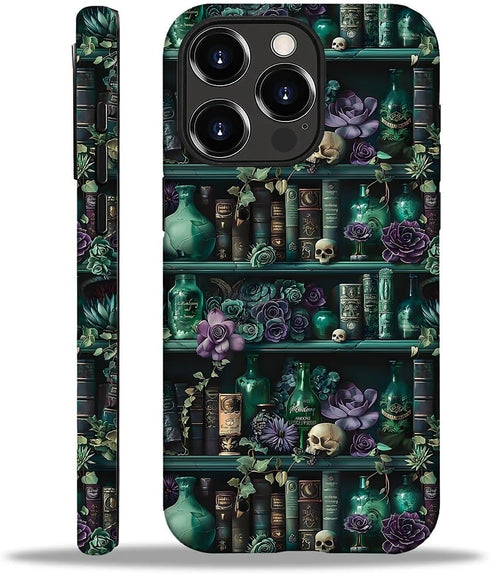 DAIZAG 16 2 1 Compatible with iPhone Pro Max Case,The Magician's Bookshelf in Heavy Duty Shockproof Rugged Hard PC+Soft