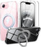 Gyizho 360Ring Stand for iPhone 16E/17E Case with 2X Screen Protector,Fit for MagSafe,