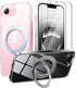 Gyizho 360Ring Stand for iPhone 16E/17E Case with 2X Screen Protector,Fit for MagSafe,