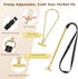 2Metal 17, MoKo Universal Phone Crossbody Lanyard Phone Chain, Anti-Theft Adjustable Cellphone Cross Body Neck Strap
