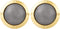 X AUTOHAUX 2pcs 4" Car Metal Audio Speaker Cover, Black Glossy Mesh Subwoofer Grill Horn Guard, Decorative Circle