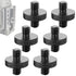 1/4 Male to 1/4 Male Tripod Screw Adapter for Camera Cage, Shoulder Mount, DSLR Mic Stand, 6 Pcs (Black)