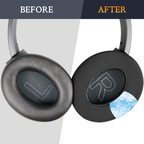 SOULWIT Cooling Gel Ear Pads Replacement for Anker Soundcore Life 2/Q20/Q20+/Q20I/Q20BT Headphones, Noise Isolation