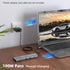 TOTU 9 1 (4K 2*USB 3.0 2*USB 2.0 USB Hub, in USB C Docking Station for Type C Laptops HDMI, Type-A, USB-C Data Transfer