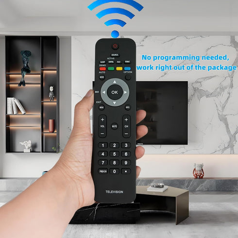 Replacement Remote Control for Philips TV, Models 46PFL3706/F7, 47PFL5603D/27, 52PFL5704D