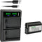 Kastar 1-Pack DMW-BLK22 Battery and LTD2 USB Charger for Panasonic Lumix S5 II, S5 IIX, G9 II Mirrorless Cameras