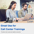 Telephone Training Adapter Y Splitter for RJ9 Headset, Compatible with Cisco, Yealink, Avaya, and More