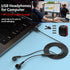 Headset USB Earbuds for PC,Headphones with Microphone for Computer,Wired USB with Mic Audio Control Noise Isolating