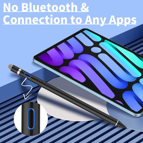 OOCLCURFUL Stylus Digital Pen for Touch Screens, Active Pencil Fine Point Compatible with iPhone iPad and Other Tablets