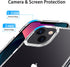 JJGoo Clear Case Compatible with iPhone 13, Transparent Shockproof Phone Case, Slim Anti-Scratch Hard PC Back