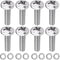 M4 Screws M4x12mm for TV Mount or Monitor, 30 Inch or Small VESA Mount, Phillips Head Screw Pack of 8