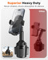 APPS2Car Universal Car Cup Phone Holder with Quick Extension Long Arm, 360 Degree Swivel for All Smartphones