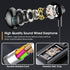Black Wired Earbuds with Mic, in-Ear Earphones Build-in Microphone HiFi Stereo Headphones for iPhone iPad Android Mp3