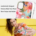 lioscre 12/iPhone 12 6,1'' Magnetic for iPhone Pro Case, Compatible with MagSafe, Pink Sea Life Flower Collage Cute