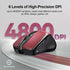 TECKNET Rechargeable Wireless Mouse, 2.4G Silent Mouse, 6 Adjustable DPI, Cordless Computer Mouse for Laptop (Red)