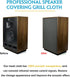 Speaker Grill Cloth - Dustproof and Stereo Speaker Cloth Cover for Home/Stage Speakers, KTV Boxes, Repair Audio